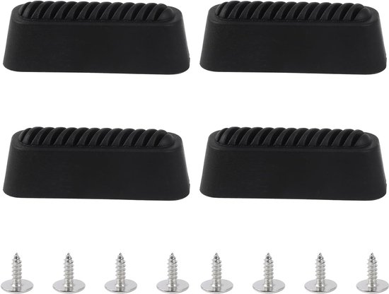 4,7 x 1,6 cm, kunststof, met schroeven, 4 stuks