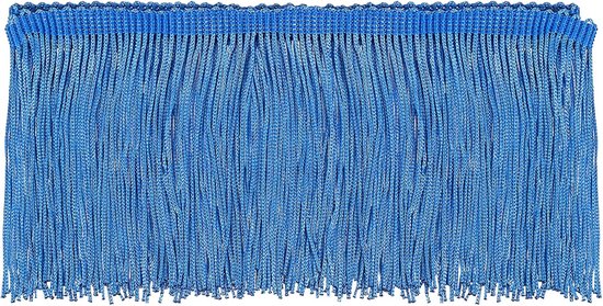 5 yards 10 cm ketting franjes trim kwasten naaien trim franjes polyester trim band voor naaien DIY handwerk kleding lamp decoratie, hemelsblauw