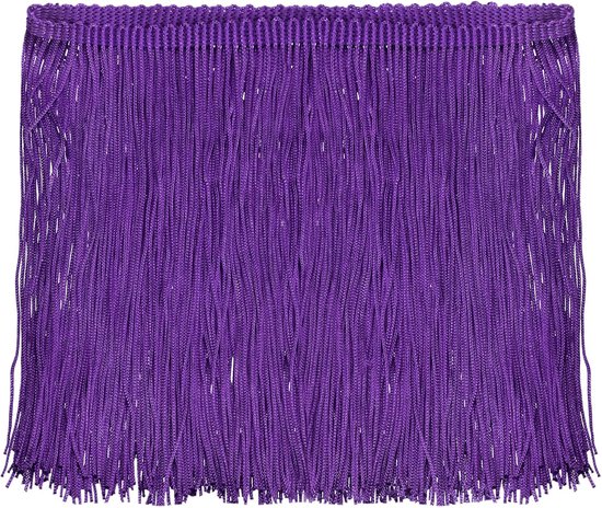 5 yards 15,24 cm ketting franjes trim kwasten naaien trim franjes polyester trim band voor naaien doe-het-zelf handwerk kleding lamp decoratie, donkerpaars