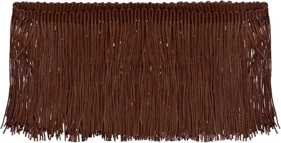 5 yards 4 Inch Ketting Fringe Trim Kwastje Naaien Trim Polyester Fringe Trim Lint voor DIY Naaien Ambachten Kleding Lamp Schaduwdecoratie, Donker Koffie