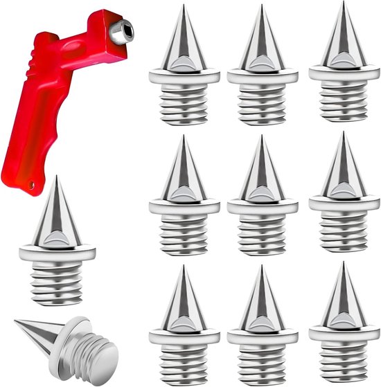 50 stuks 6mm Track Spikes met 1 Spy Wrench, Ideaal voor Hardloopschoenen en Trainingsschoenen, Perfect voor Jogging en Crosscountry