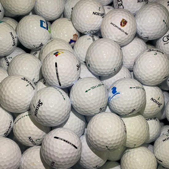 50 Stuks Srixon Soft Feel Gebruikte Golfballen/Lakeballs - AAAA Kwaliteit + 2 Stuks YourLakeBalls Tees