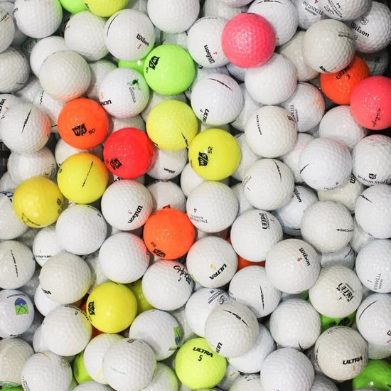 50 Stuks Wilson Mix Gebruikte Golfballen/Lakeballs - AAAA Kwaliteit + 2 Stuks YourLakeBalls Tees