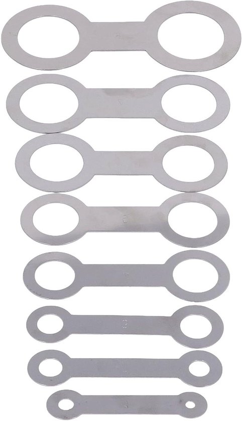8-delige Saxofoon Pad Reparatie Kit - Metaal - Lichtgewicht - Onderhoud saxofoon pad: niveau ringen