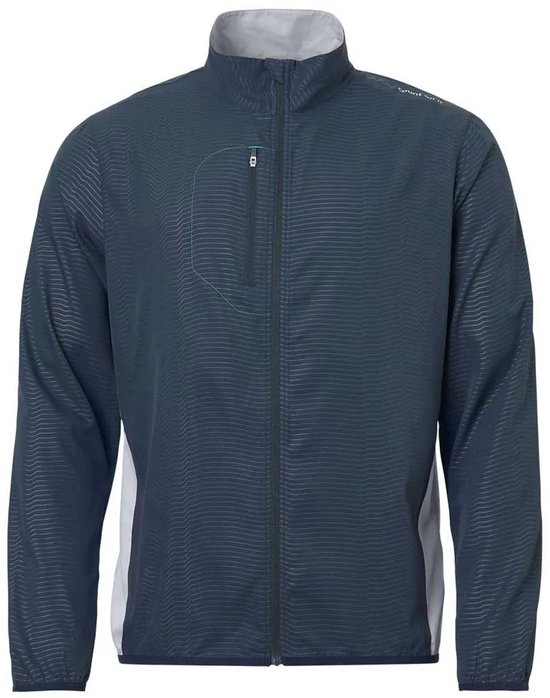 Abacus Golf Lanark Stretch Windjack Blauw L Man van Merkloos