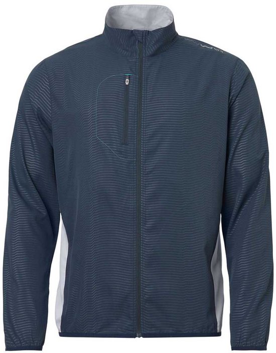 Abacus Golf Lanark Stretch Windjack Blauw S Man van Merkloos