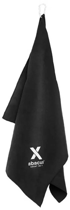 Abacus Golf X-serie Microfoon Handdoek Zwart