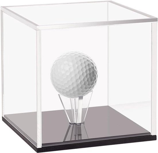 Acryl golfbal display 76x76x76 cm - transparant Geschikt voor Allecto