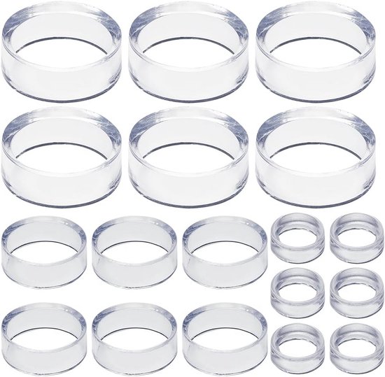 Acryl Ronde Display Voetstuk - 18 Stuks in 3 Maten voor Bollen en Ballen van Merkloos