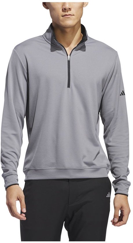 Adidas Core Lightweight Sweatshirt Met Halve Rits Grijs S Man