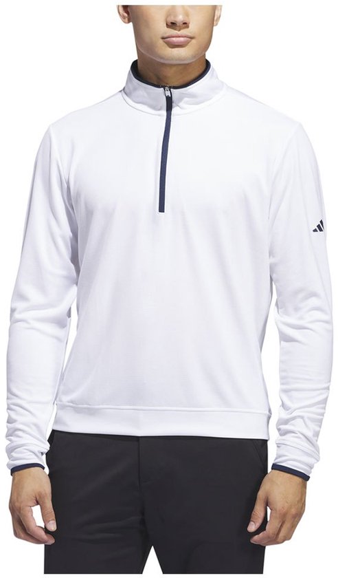 Adidas Core Lightweight Sweatshirt Met Halve Rits Wit M Man