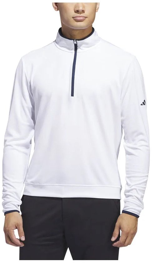 Adidas Core Lightweight Sweatshirt Met Halve Rits Wit XL Man van Merkloos