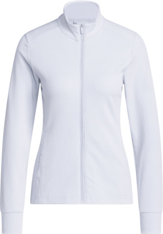Adidas Dames W Textured Golfvest Lichtblauw van Merkloos