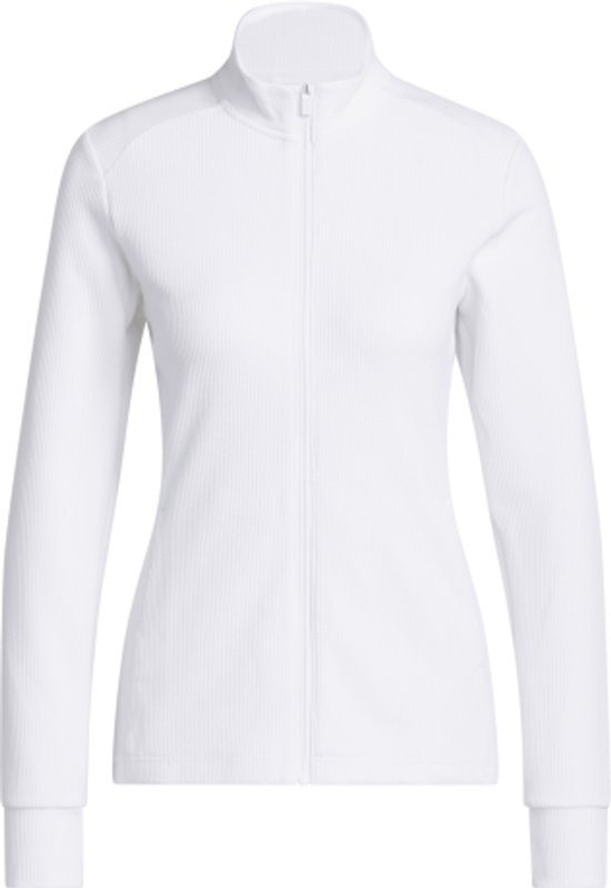 Adidas Dames W Textured Golfvest Wit van Adidas