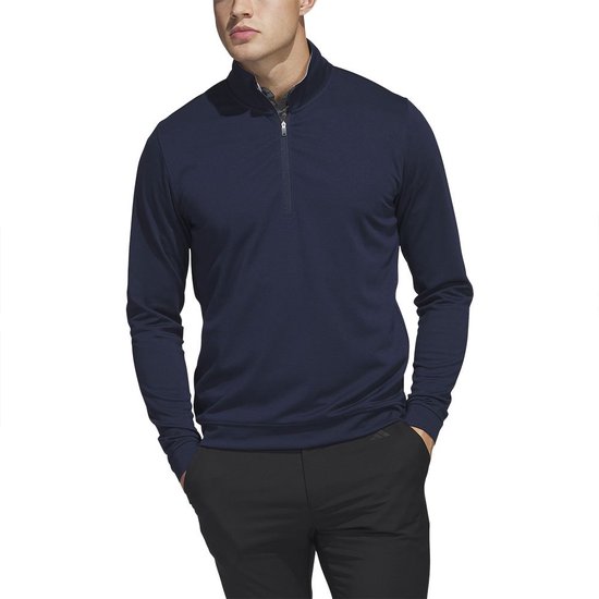 Adidas Elvtedip Sweatshirt Met Halve Rits Blauw XL Man van Adidas