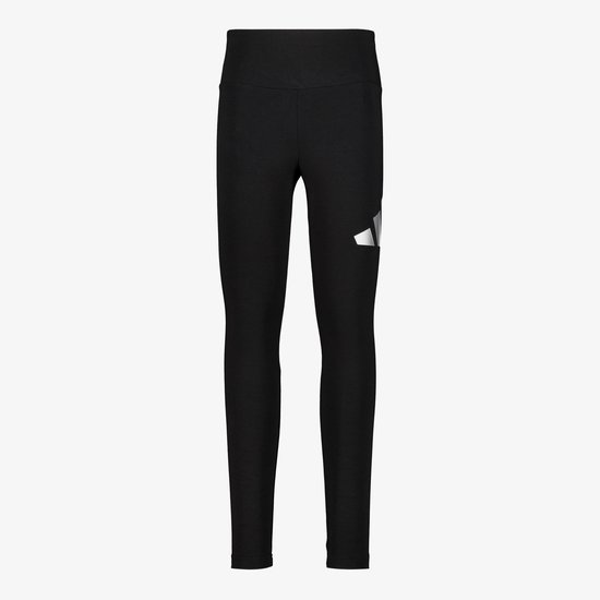 Adidas JG Glam meisjes sportlegging zwart zilver - Maat 140/146 van Adidas