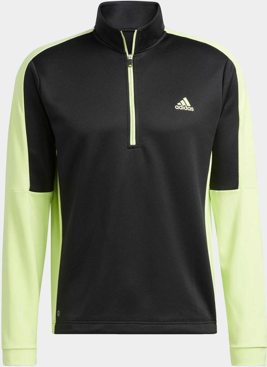 Adidas Lichtgewicht Quater Zipp Sweater Black Pullim van Adidas