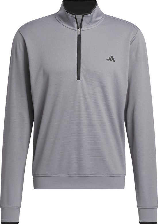 adidas Performance Lichtgewicht Top met Halflange Rits - Heren - Grijs- M van adidas