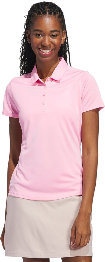 adidas Performance Solid Performance Poloshirt met Korte Mouwen - Dames - Roze- XL van Adidas