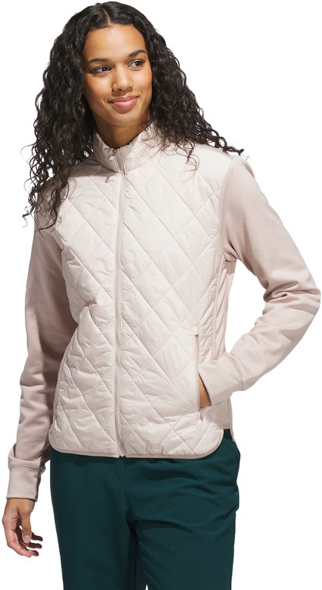 adidas Performance Ultimate365 Quilted Jack met Lange Ritssluiting - Dames - Bruin van Adidas