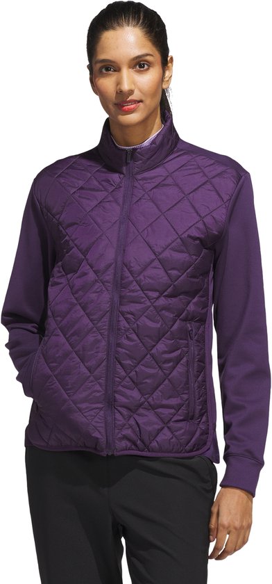 adidas Performance Ultimate365 Quilted Jack met rits - Dames - Paars van Merkloos