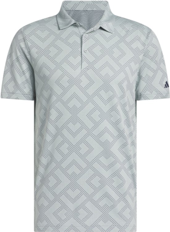 Adidas Ultimate CLSN Jacquard Heren Golfpolo Wosa Navy van Merkloos