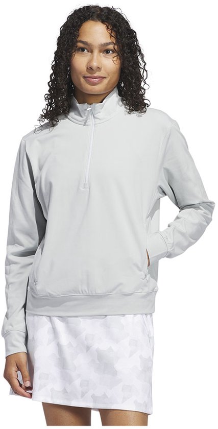 Adidas Ultimate365 Layering Sweatshirt Met Halve Rits Voor Dames Grijs S Vrouw van Merkloos