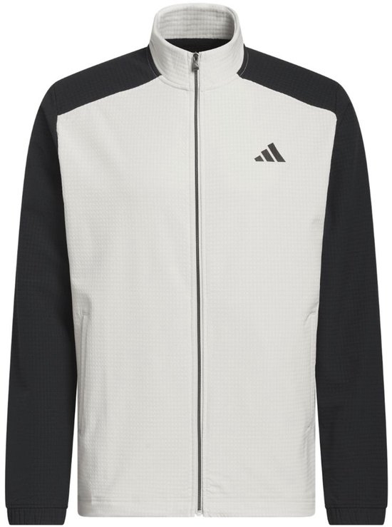 Adidas Ultimate365 Wind Volledige Ritssluiting Heren Golfsweater Aluminium Zwart van adidas
