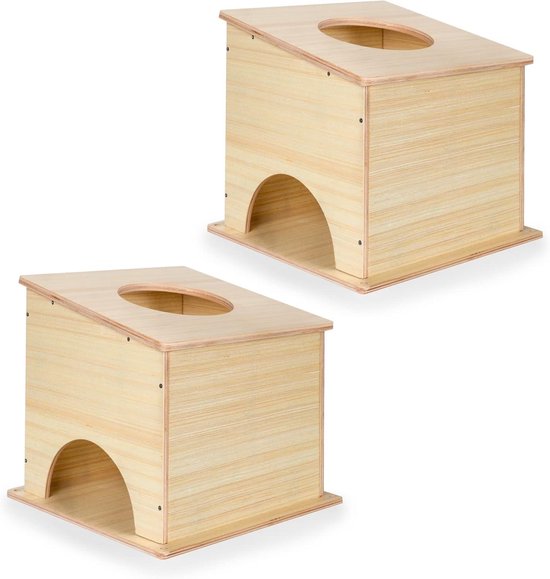 Airmail Box Set - Zakwerptraining Hulpmiddel - Competitieve Training - Speciaal Ontworpen - 2 Stuks - Houtkleur