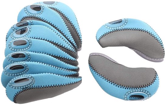 aladdien - Golf Irons Headcover - Neopreen bescherming voor golfclubs - Dubbel kleur - Elastisch en duurzaam - Geschikt voor alle golfclubs - Golfac... van Aladdien