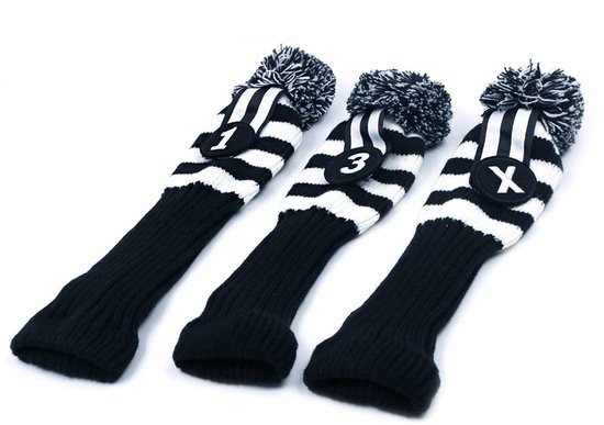 aladdien - Golfclub hoofdhoezen - 3-delige set - Bescherming voor Driver en Fairway - Elegante uitstraling - Duurzaam en praktisch - Geschikt voor e...
