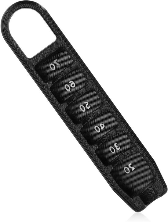 Allecta - Golf Tee Hoogte Aanpasser voor Consistente Swings en Precisie met Kunststof Meetinstrument - 6 Hoogtes