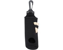 Allecta - Golfbaltashouder met clip en utility-tas voor golf accessoires (zwart) van Merkloos