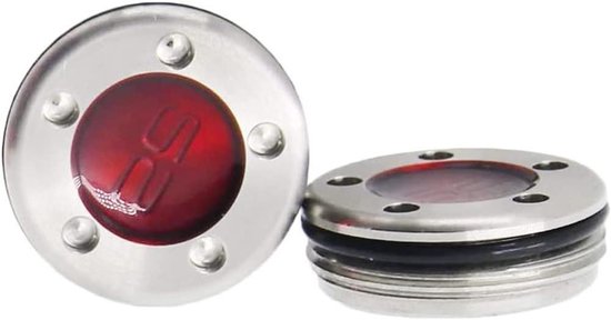 Allecto- Gewogen golfputterschroeven - Putterclubs - 25g - Set van 2 - Zilverkleurig - Golfaccessoires - Geschikt voor putters - Golfschroeven van Merkloos
