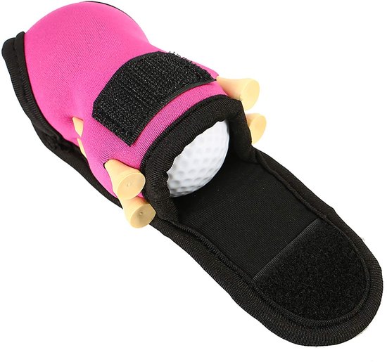 Allecto - Golf Ball Bag - Sportaccessoires - Gemakkelijk te dragen - Kleur: zwart, roze, donkerblauw - Houdt 2 golfballen - Ideaal voor golfers van Merkloos