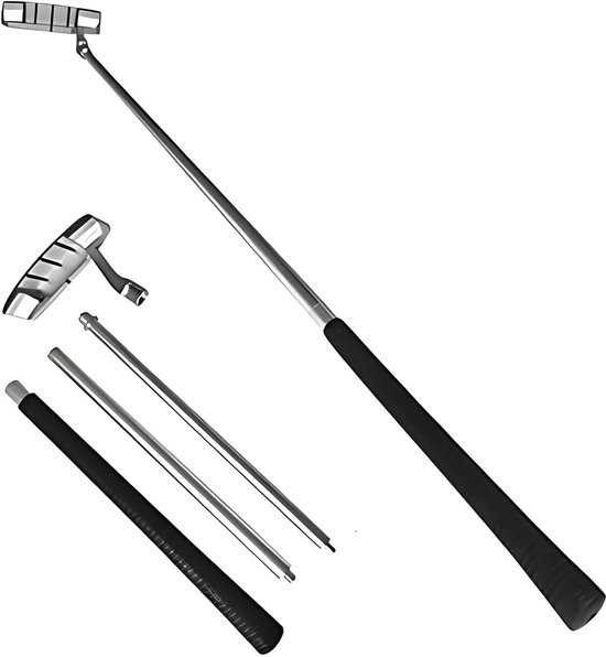 Allecto - Golf Putter - Aluminium - Twee weg model - Geschikt voor kinderen en volwassenen - Links en rechts handig - Inclusief ballen en accessoir...