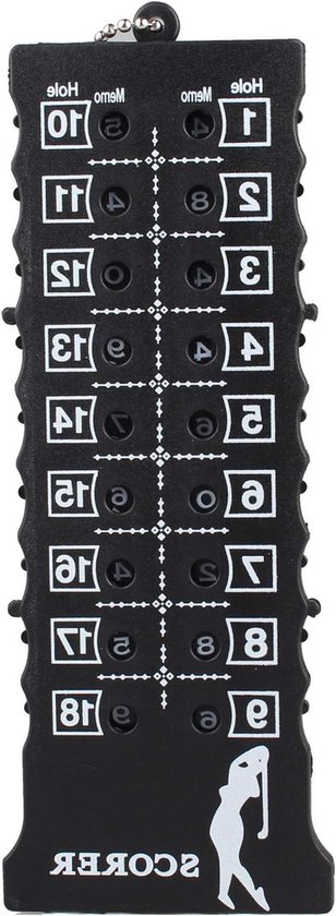Allecto - Golf Scoreboard - Draagbaar - Plastic - Counter - Training - Competitie - Accessoire - Geschikt voor alle golfers - Geschikt voor binnen en buiten - Golf Score Card Counter voor Praktijk en Wedstrijden van Merkloos