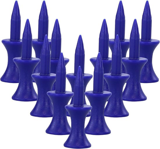 Allecto- Golf Tees - Kunststof - Lang - 38 mm - Driver - Set van 150 stuks - Blauw - Premium - Duurzaam - Gradatie - Castle thee - 1-1/2 inch - Geschikt voor driver - Blauw - Kunststof golf tees - Set van 150 stuks van Merkloos