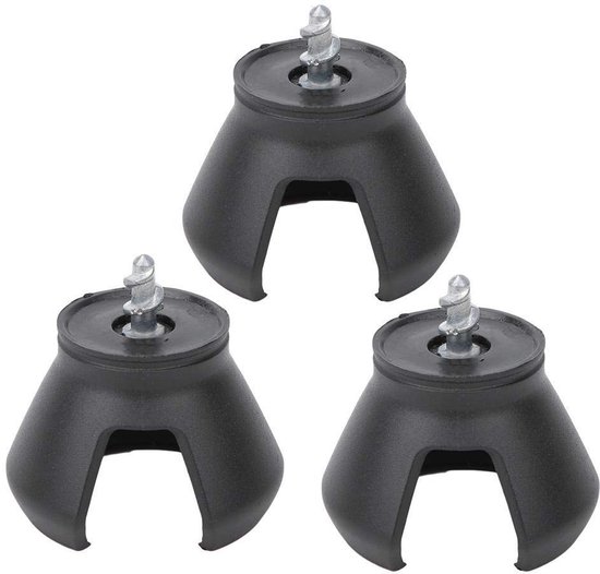 Allecto - Golfbal opraapgereedschap - Retriever - Handmatig - Golfbal - Sucker - Tool - 3 stuks - Geschikt voor golfers - Zwart van Allecto