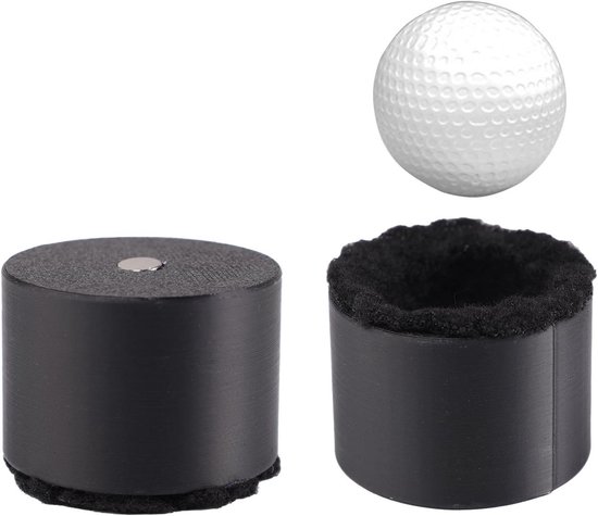 Allecto Golfbalreiniger - Draagbaar - Magnetisch - Reiniger voor Golfballen - Zwart - Golfaccessoire - Mannen en vrouwen - Golfbaan gebruiken. van Merkloos