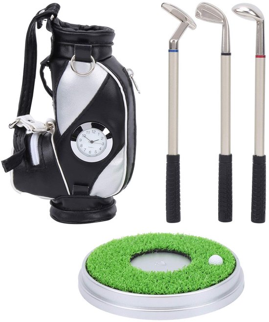 Allecto - Mini Golftas Penhouder - Kantooraccessoire - Decoratief - Miniatuurmodel - Golf Geschenkset - Perfect voor kantoor en thuis van Merkloos