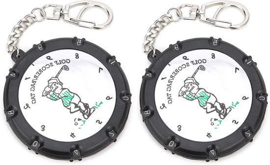 Allecto Plus - Golf Score Keeper Set voor 2 spelers - Duurzame Plastic Race Teller voor 18 Holes - Accessoires voor het Stroke Tableau - Verstelbaar. van Merkloos