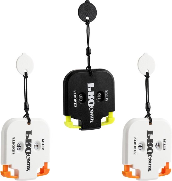 Allecto Plus - Golf Score Teller met Reset Tool en Sleutelhanger voor Buitensport - Set van 3 - Handige Accessoires voor Golfspel met Wijzerplaat - Mini Golfshot Clicker Score Keeper - Buitensport Scorebord Spellen van Allecto Plus
