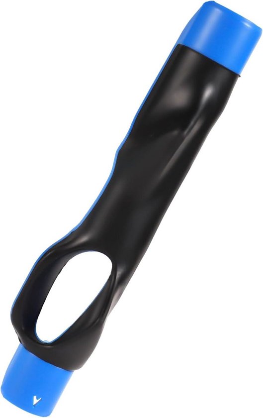 Allecto Plus - Golf Swing Trainer voor Correcte Handpositie en Grip - Zwart en Blauw - Draagbaar - Golf Oefenmateriaal - Niet-glad - Pols Trainer - Zoekwoorden: Golftraining, Grip training - 15.5cm Lang