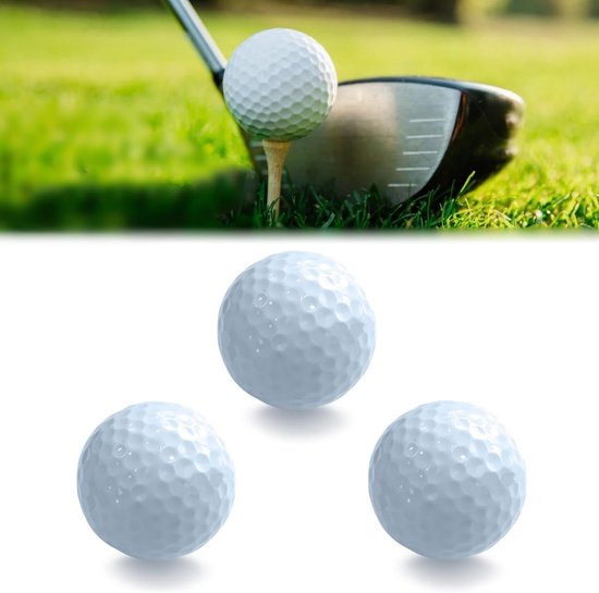 Allecto Plus - Hoogwaardige golfballen set van 3 stuks voor binnen en buiten oefenmateriaal