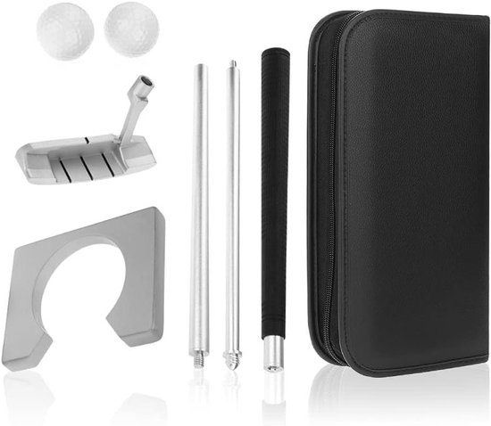Allecto Plus - Indoorgolfset met Rechter Trainingsmateriaal - Complete Golfset voor Thuis - Inclusief Ballen en Tas