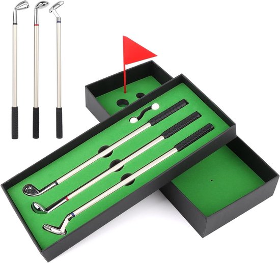 Allecto Plus - Luxe golf pennen set voor op kantoor of thuis