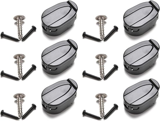 Allecto Plus - Mini putter pickers set voor golfballen met zuignap en schroeven - Zwart - 6 stuks