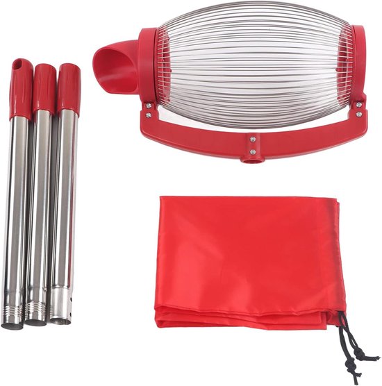 Allecto Plus - Notenverzamelaar met Rolling Nut Harvester Ball Picker en Verstelbare Lange Steel voor Outdoor Handgereedschap - Geschikt voor Walnoten, Pecannoten, Kastanjes, Golfballen