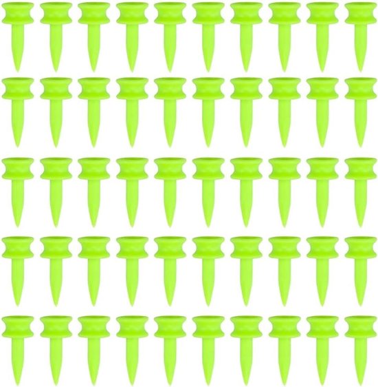 Allecto plus - Onbreekbare Plastic Golf Tees - 50 Stuks - Groene Kasteel Tees - Duurzame 1 Inch Tees voor Golf Praktijk en Training van Merkloos